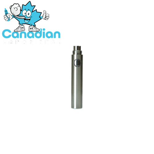 OG Four 2.0 Battery - Slim metallic OG Four 2.0 vaporizer battery with a round power button and narrow mouthpiece.