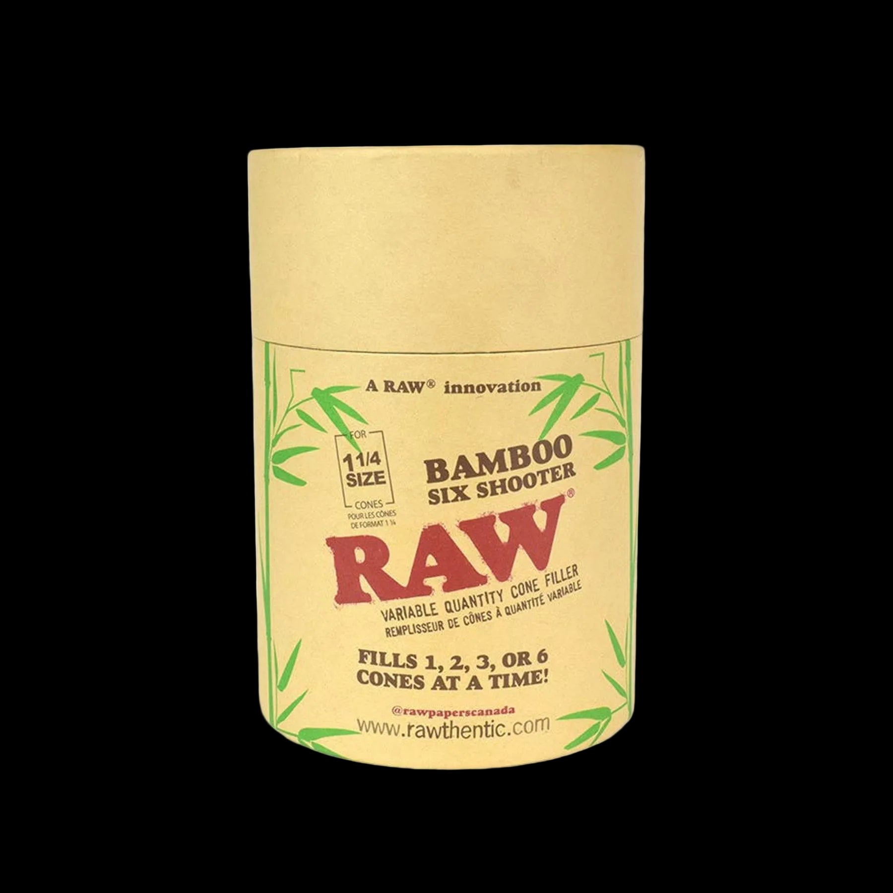 Raw 1¼ Bamboo Six Shooter