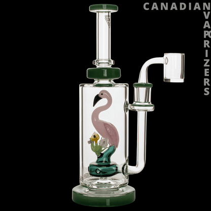 Red Eye Glass 10" Flamingo Concentrate Rig - Canadian Vaporizers