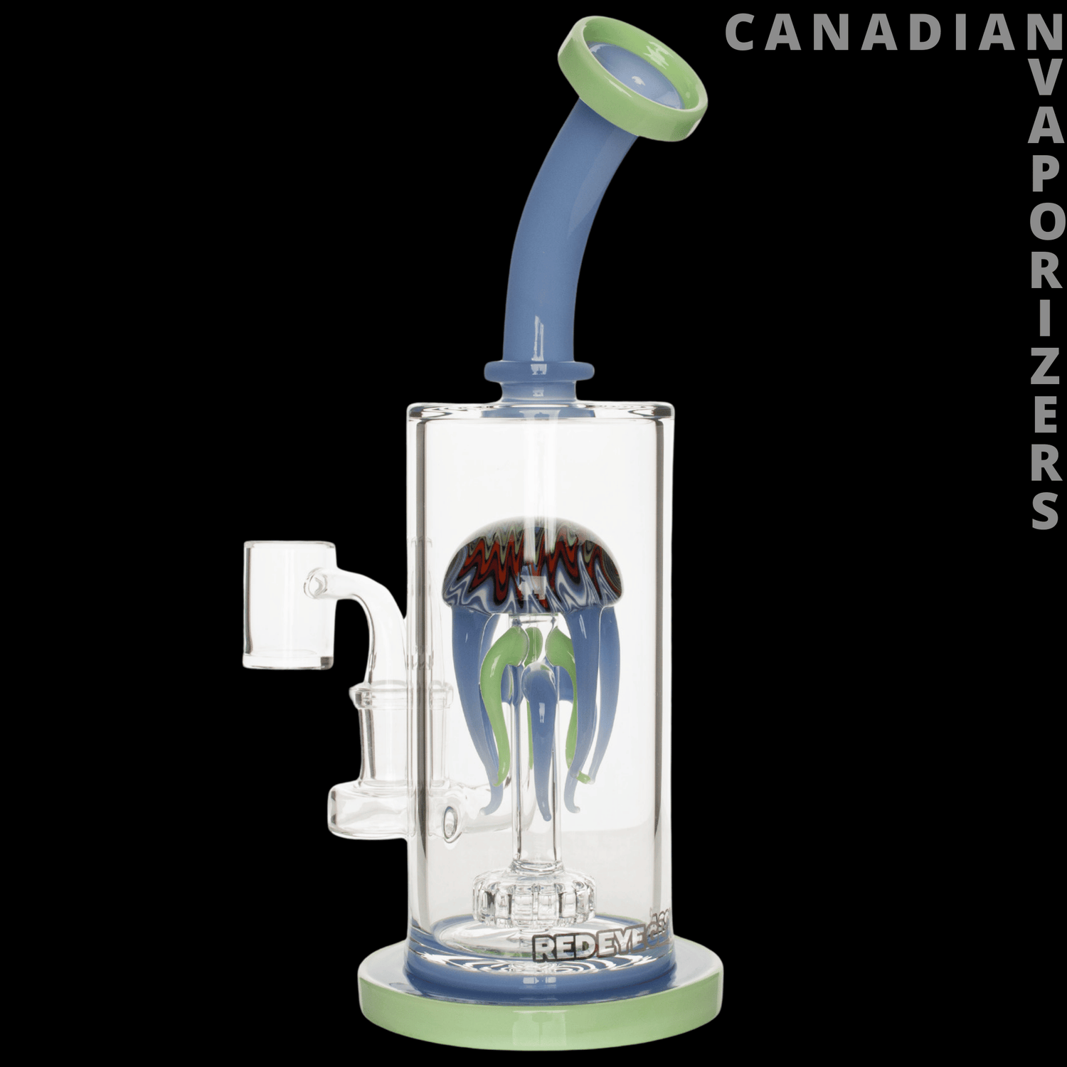 Red Eye Glass 10" Jellyfish Concentrate Rig - Canadian Vaporizers