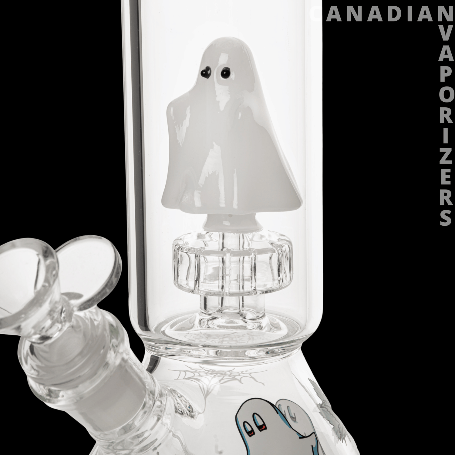 Red Eye Glass 12&quot; Dual Chamber Ghoulish Water Pipe - Canadian Vaporizers