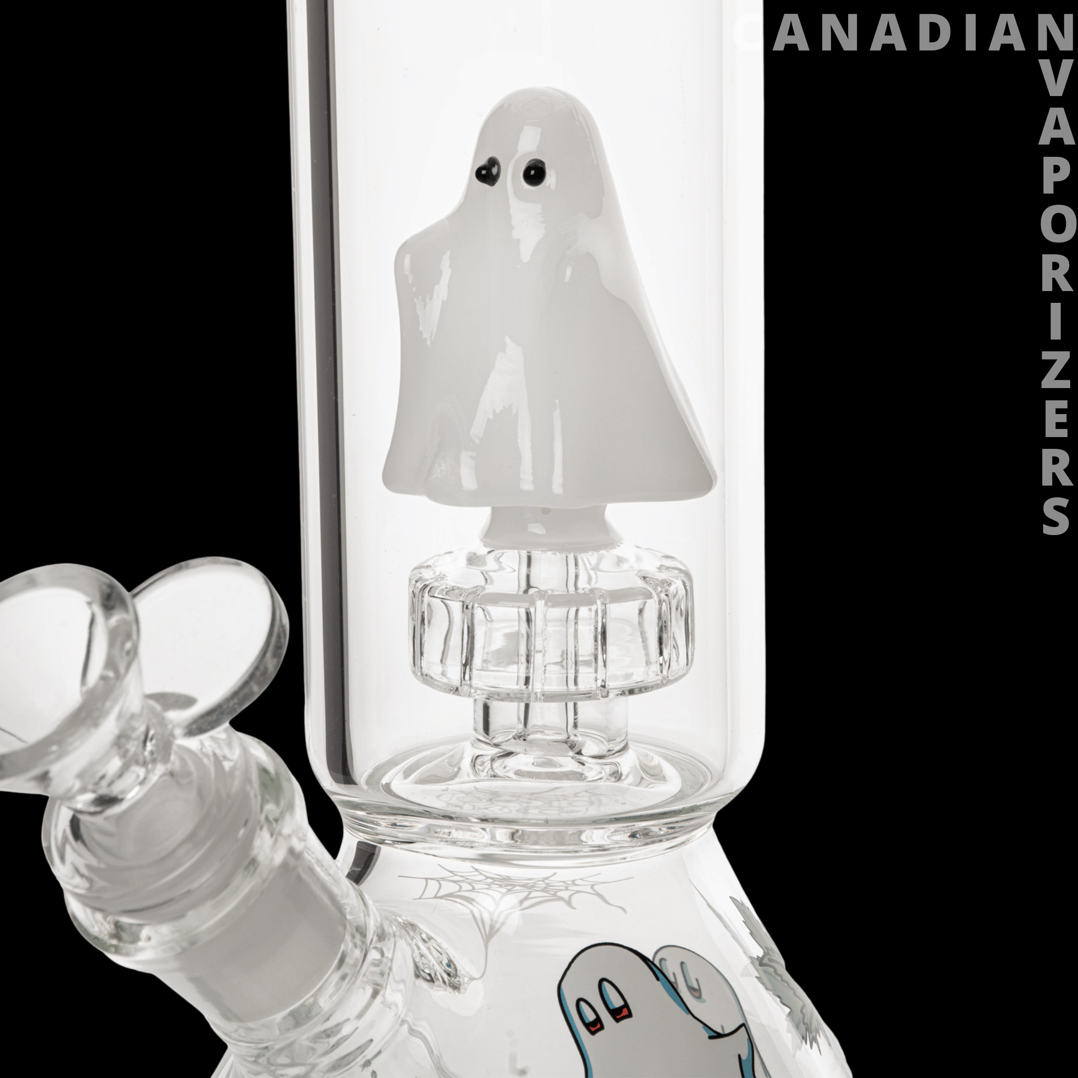 Red Eye Glass 12&quot; Dual Chamber Ghoulish Water Pipe - Canadian Vaporizers
