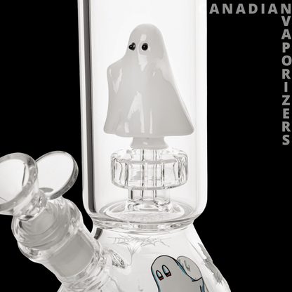Red Eye Glass 12&quot; Dual Chamber Ghoulish Water Pipe - Canadian Vaporizers