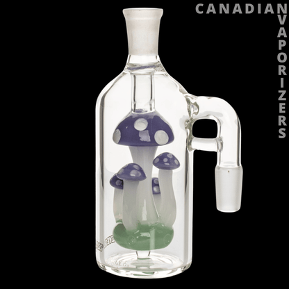 Red Eye Glass 14mm 90 Degree Amanita Ash Catcher - Canadian Vaporizers