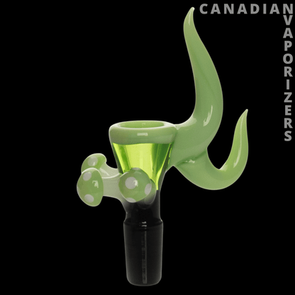Red Eye Glass 14mm Mushroom Cluster Pull-Out - Canadian Vaporizers