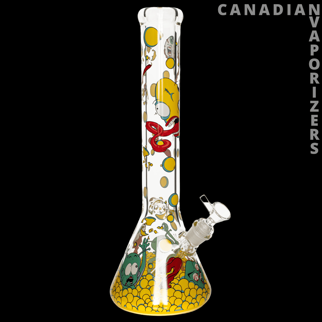Red Eye Glass 15&quot; 7mm Thick Monster Ball Pit Beaker Base Water Pipe (Limited Edition) - Canadian Vaporizers