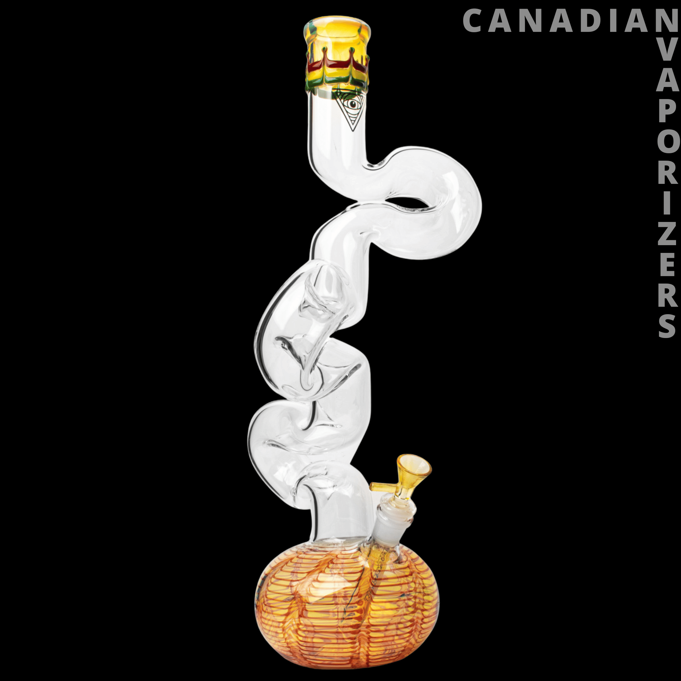 Red Eye Glass | 20&quot; 3 - Arm Loop - D - Loop Tube - Canadian Vaporizers