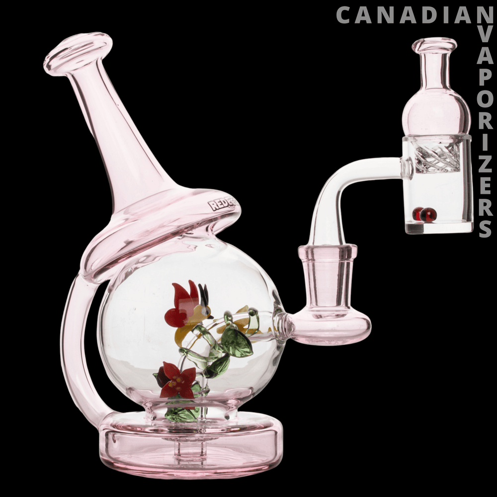 Red Eye Glass 6.5" Butterfly Concentrate Recycler Set - Canadian Vaporizers
