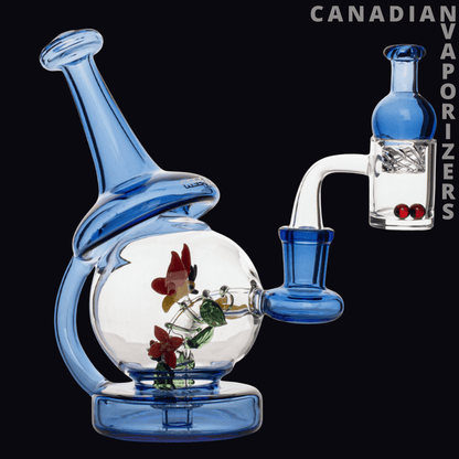 Red Eye Glass 6.5" Butterfly Concentrate Recycler Set - Canadian Vaporizers