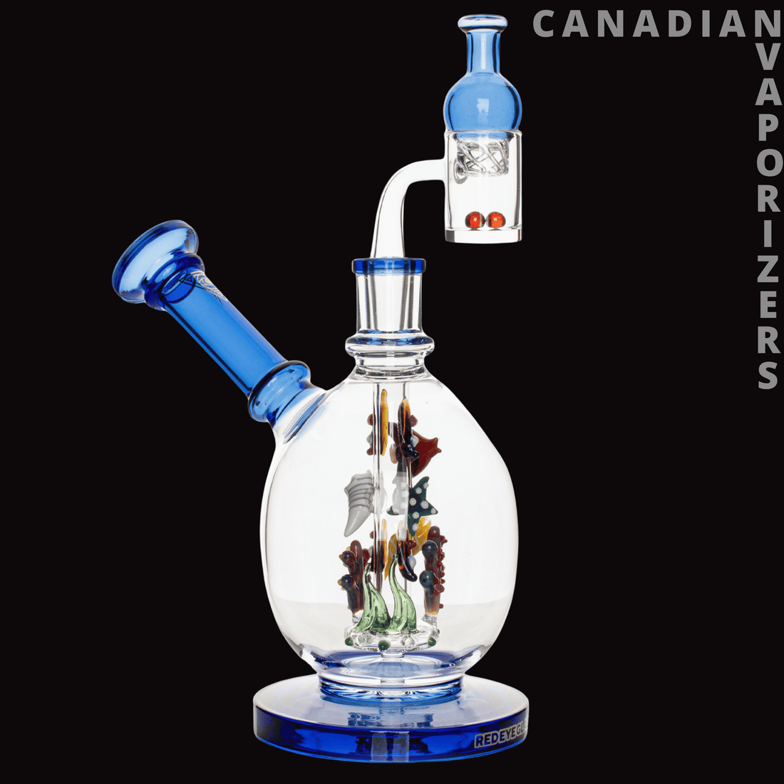 Red Eye Glass 6.5" Sealife Concentrate Rig Set - Canadian Vaporizers