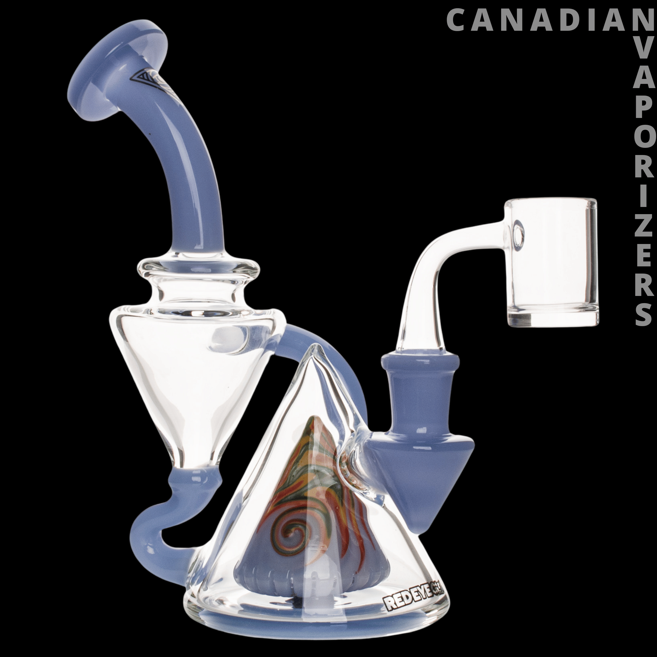 Red Eye Glass 7" Montage Recycler - Canadian Vaporizers