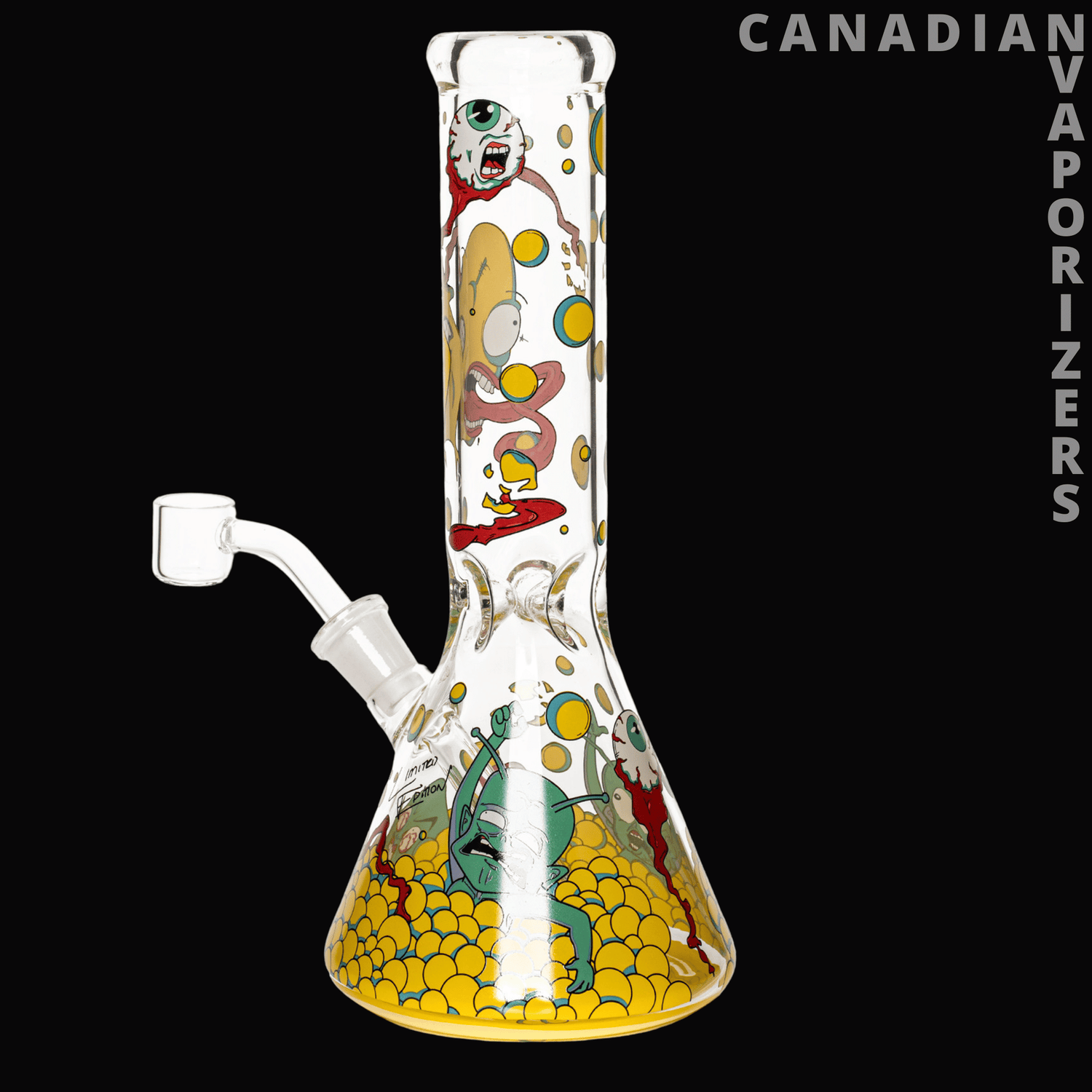 Red Eye Glass 8.5" Monster Ball Pit Concentrate Rig (Limited Edition) - Canadian Vaporizers
