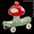 Red Eye Glass Mushroom Skateboard Carb Cap - Canadian Vaporizers