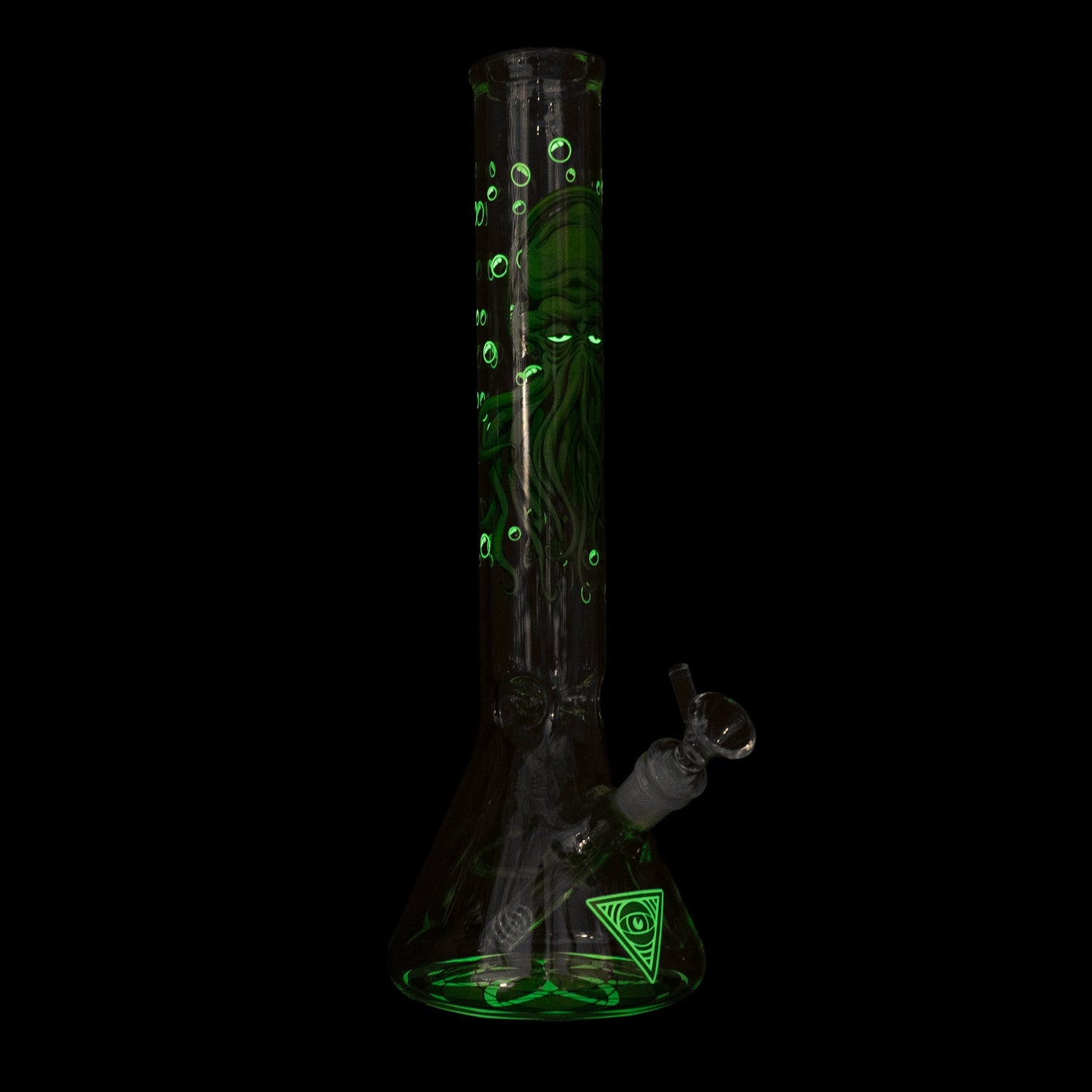 Red Eye Glass 15" Glow-in-the-Dark Cthulhu Water Pipe