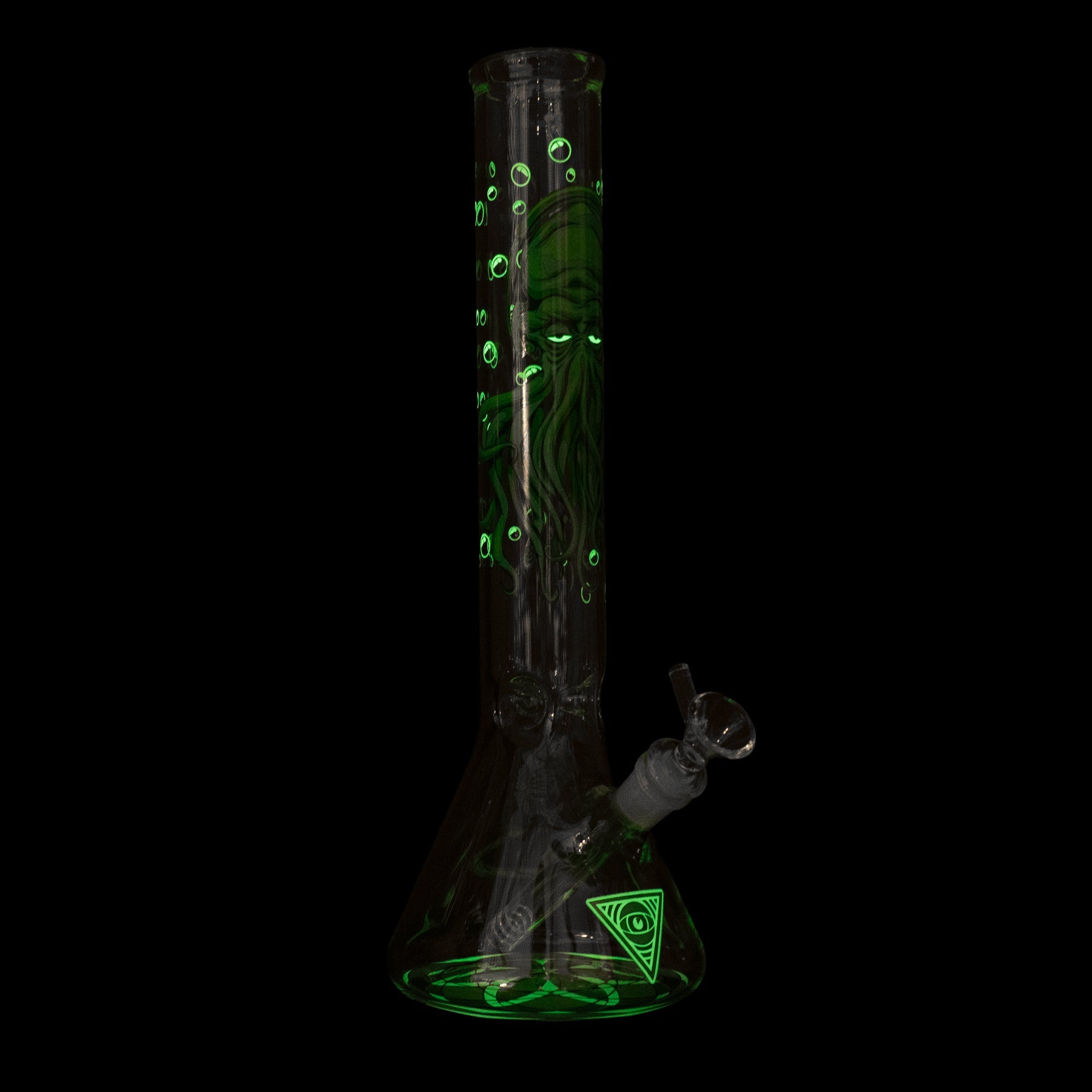 Red Eye Glass 15" Glow-in-the-Dark Cthulhu Water Pipe