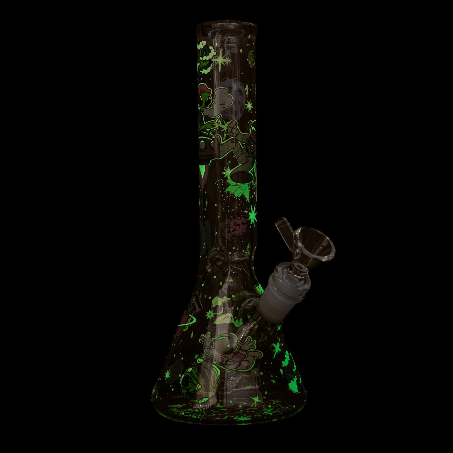 Red Eye Glass 10" Glow-in-the-Dark Lost in Space Water Pipe