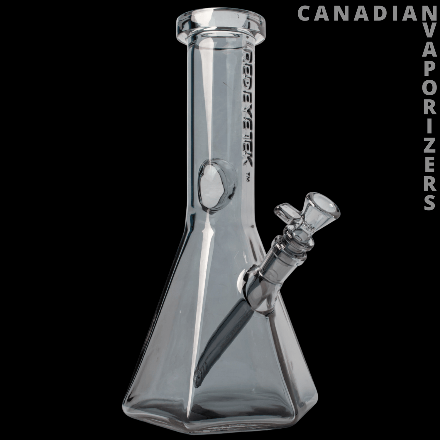 12&quot; Ice Grey Hex Base Beaker - Canadian Vaporizers
