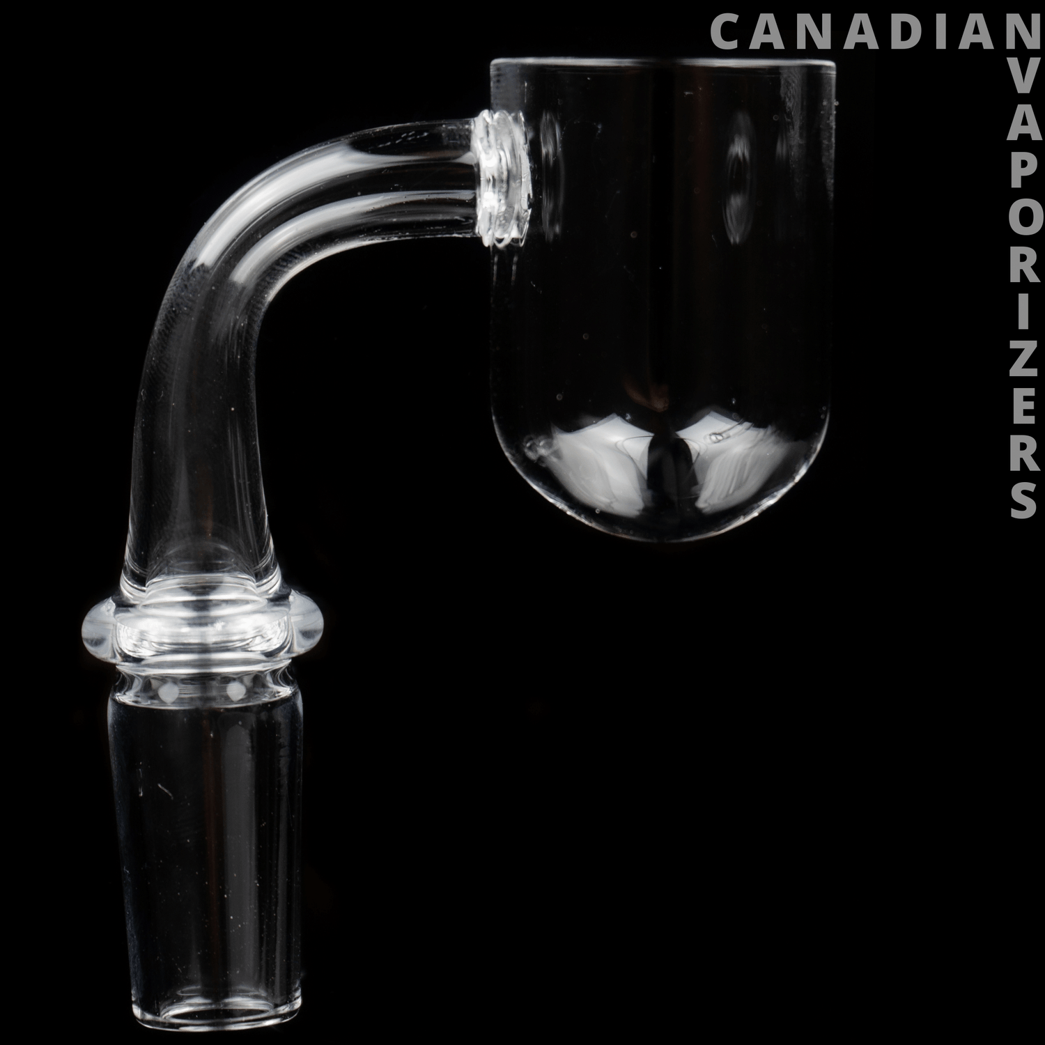 14mm Male 90 Degree Round Bottom Quartz Banger Nail - Canadian Vaporizers