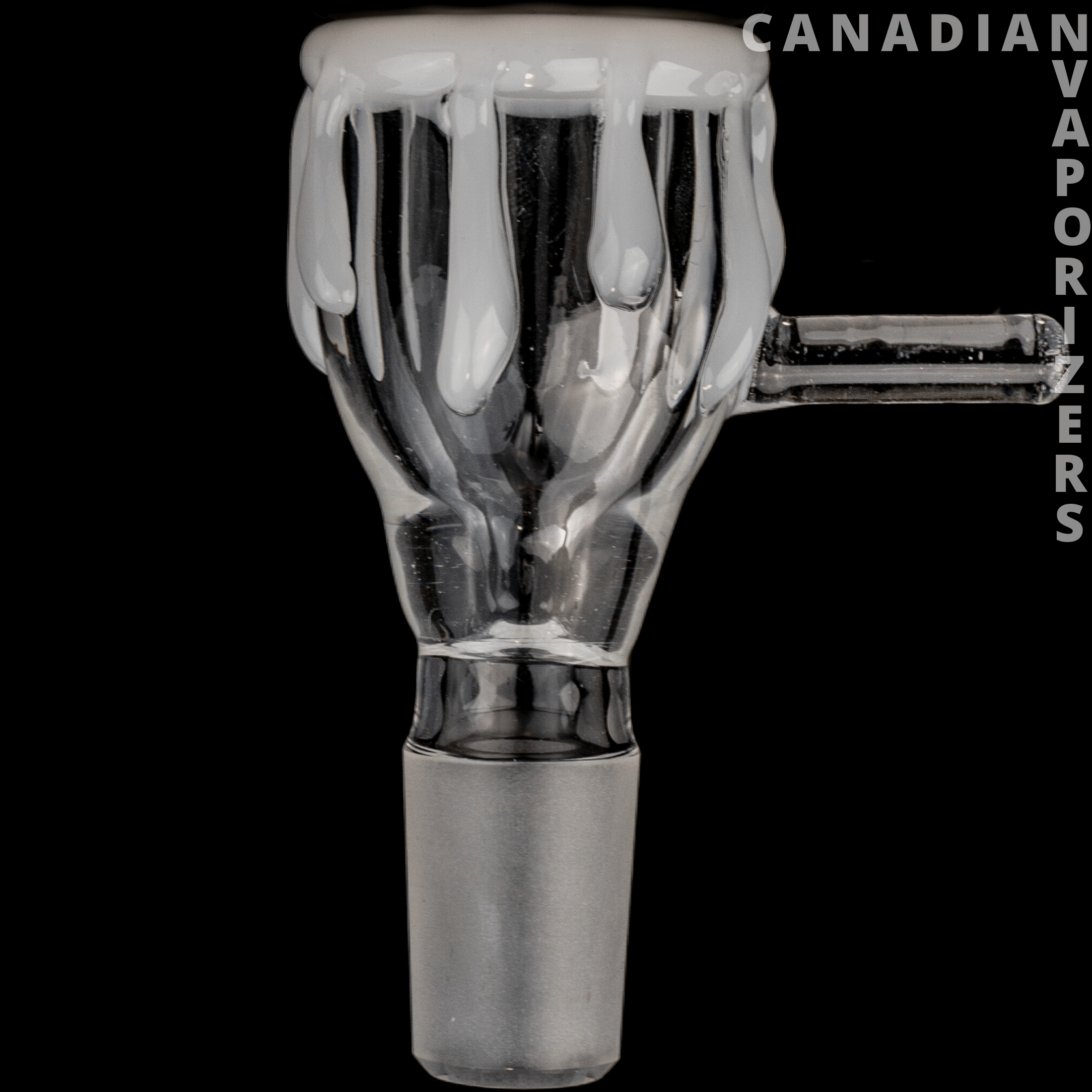 14MM White Red Eye Tek Paint Drip Pull-Out - Canadian Vaporizers