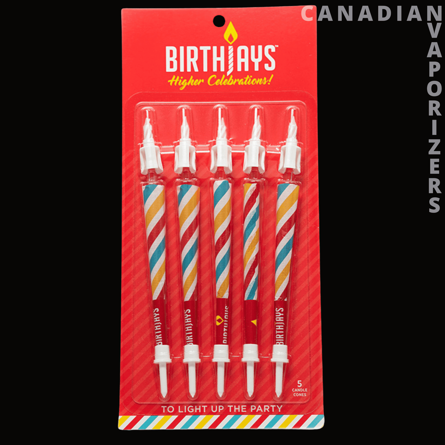Birthday Cone Candle (Pack of 5) - Canadian Vaporizers