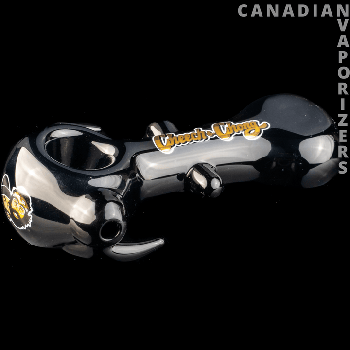 Black Cheech & Chong Glass Far Out Man Hand Pipe - Canadian Vaporizers