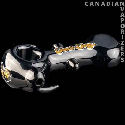 Black Cheech &amp; Chong Glass Far Out Man Hand Pipe - Canadian Vaporizers