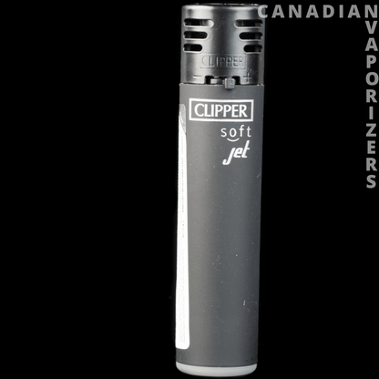 Black CLIPPER PLASTIC JET FLAME BLACK LIGHTER - Canadian Vaporizers