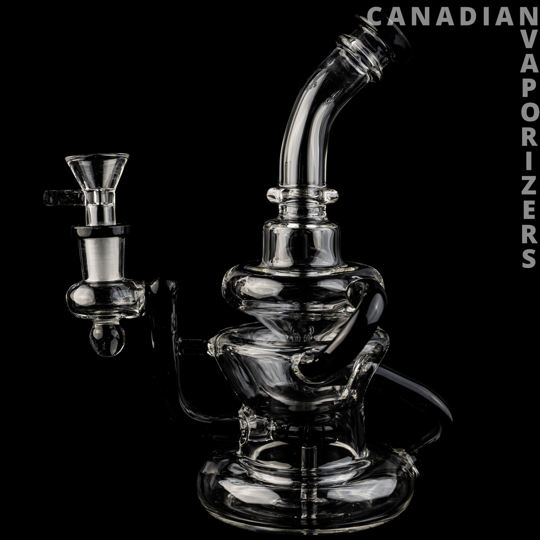 Black | Hydros Glass Kliencycler - Canadian Vaporizers