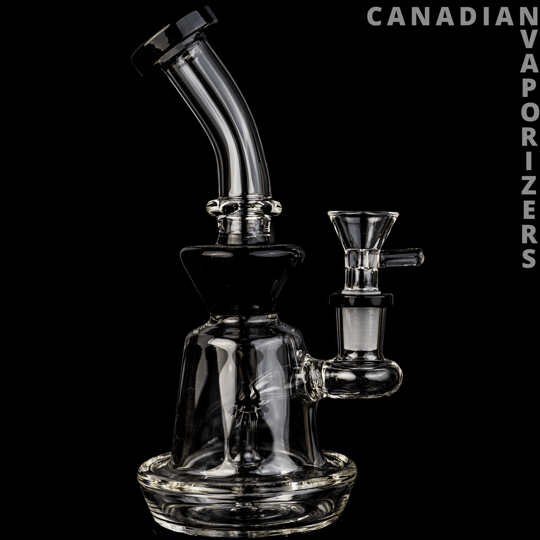 Black | Hydros Hourglass Bubbler - Canadian Vaporizers