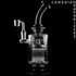 Black | Red Eye Glass 9" Tall Burnside Concentrate Rig w/ 12-Arm Tree Perc - Canadian Vaporizers