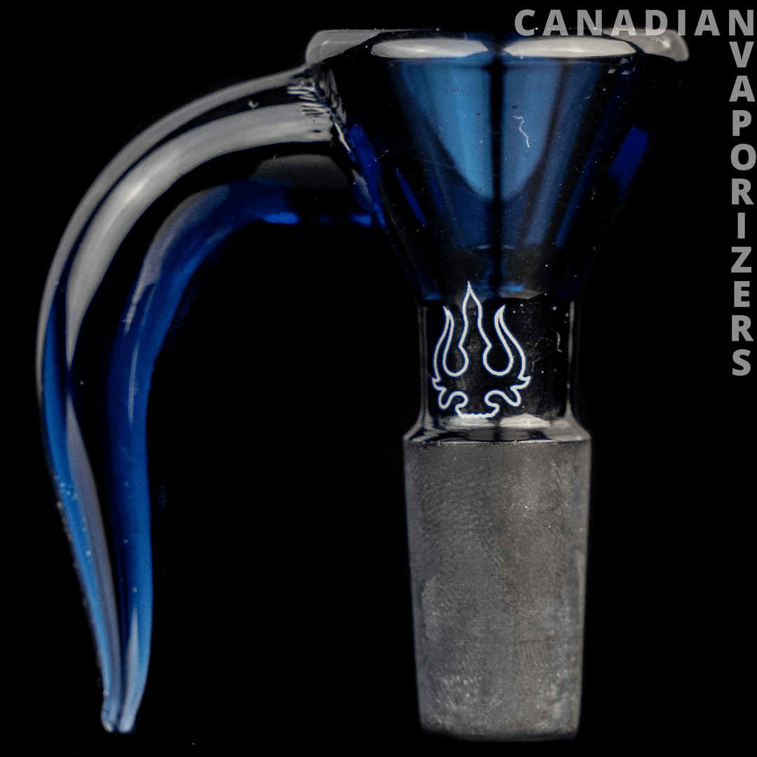 Blue | 14MM Hydros Hook Funnel Bowl - Canadian Vaporizers