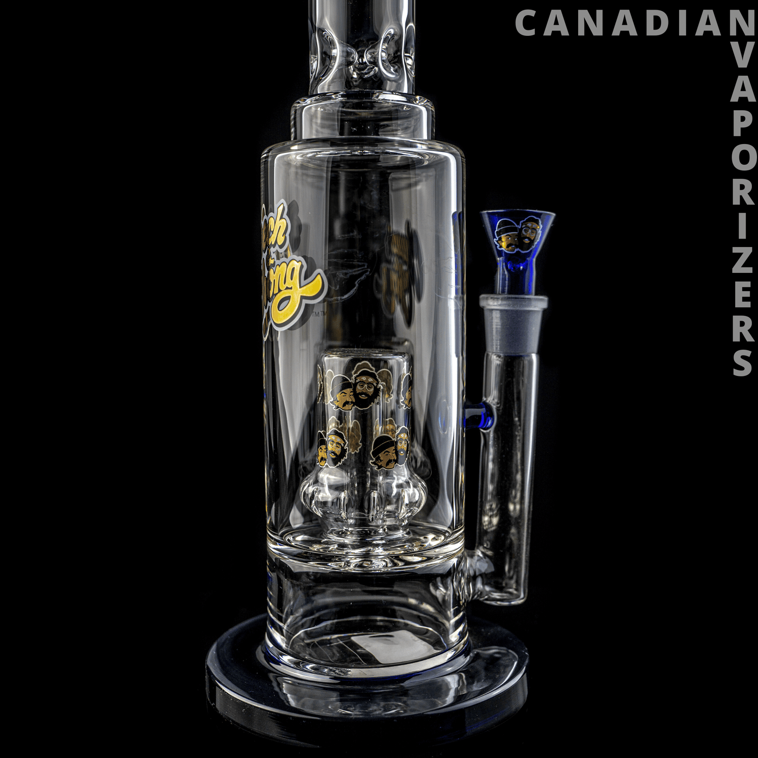 Blue | Cheech &amp; Chong Glass 14 Inch Tall Empire Hancock Concentrate Tube - Canadian Vaporizers