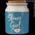 Blue | Stoner Girl Ceramic Stash Jar - Canadian Vaporizers