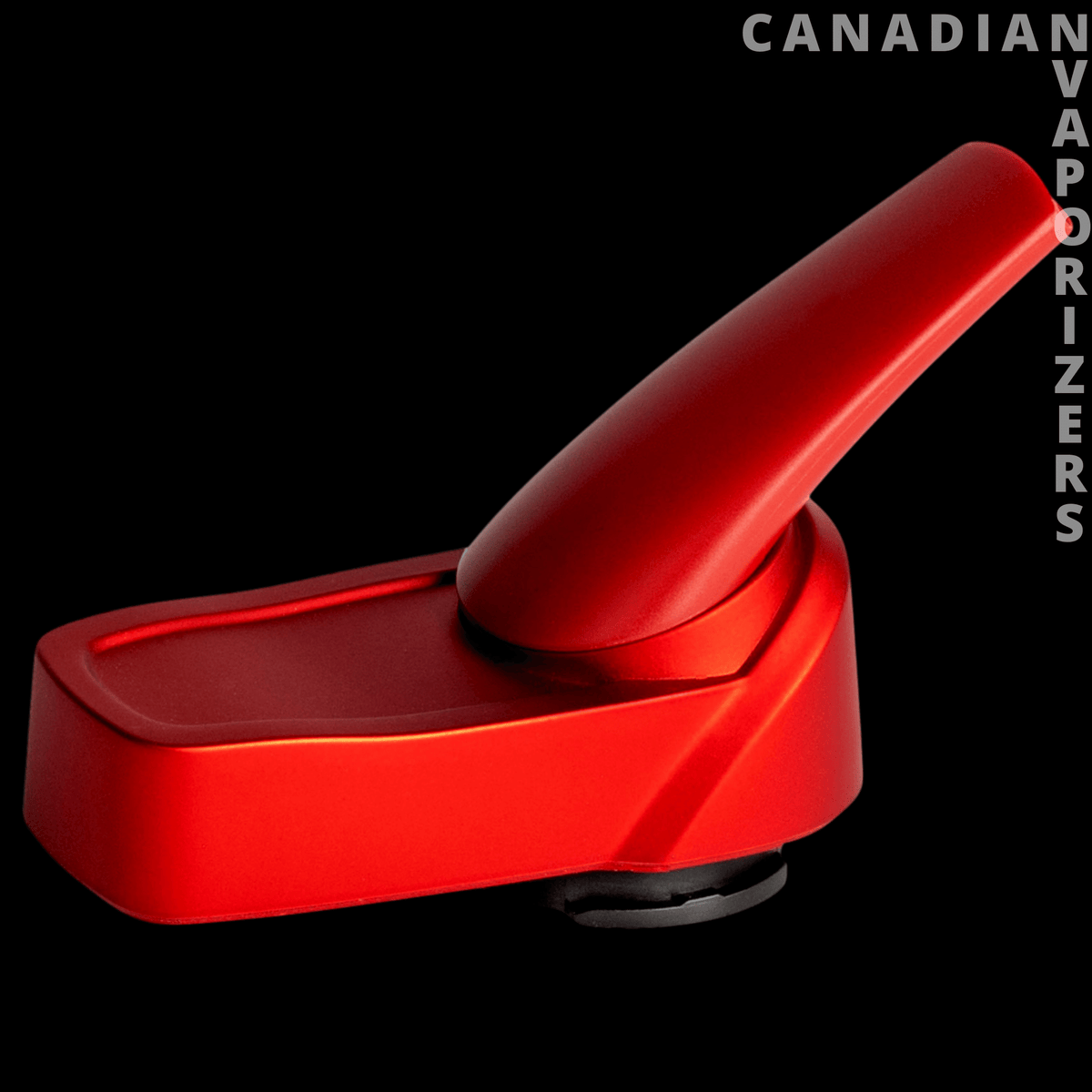 Boundless CFV Vaporizer Mouthpiece - Glossy red vaporizer mouthpiece with an angled stem and rounded rectangular base.