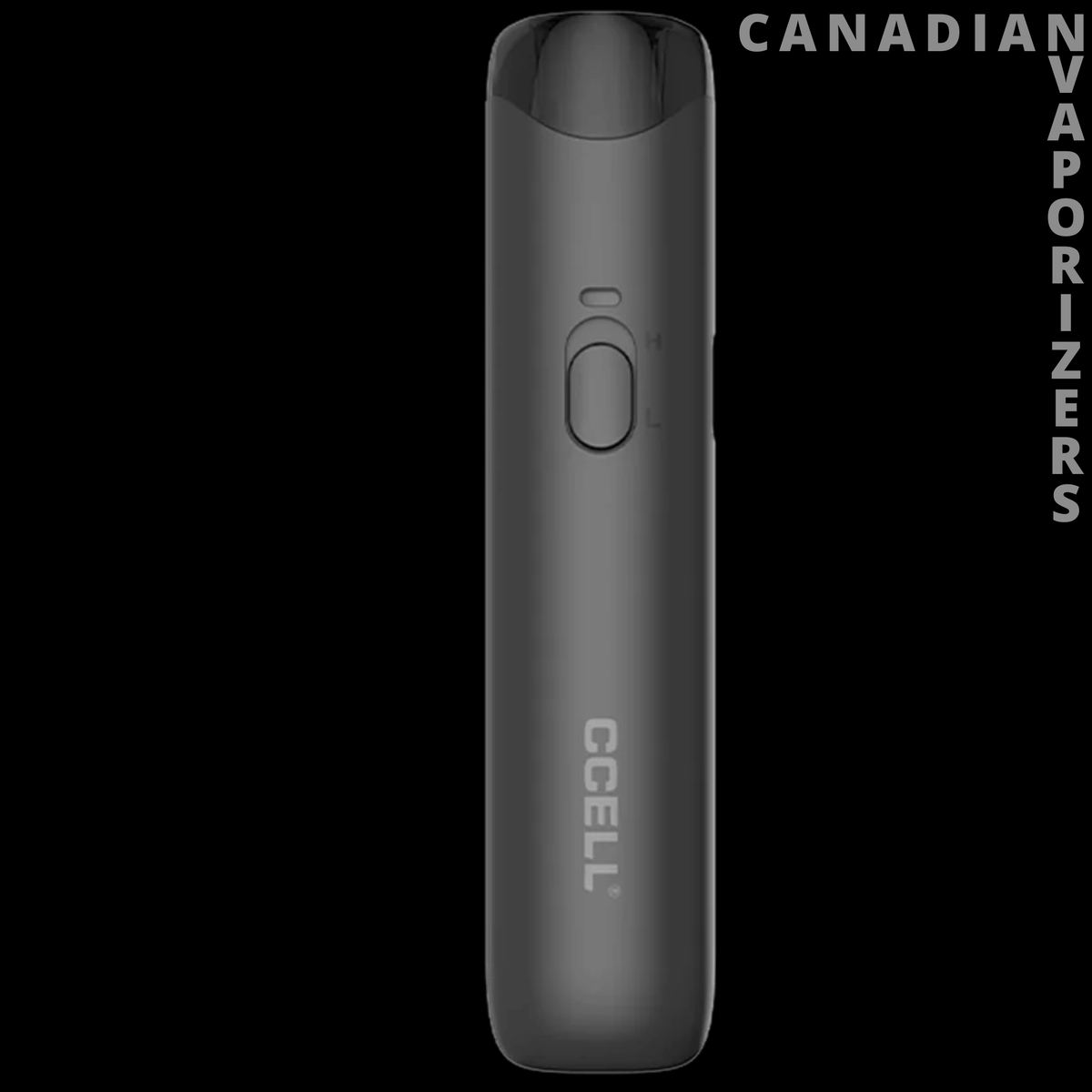 CCell Go Stik 510 Battery - Matte black CCell Go Stik 510 battery with a rounded mouthpiece, front button, and vertical CCell logo.