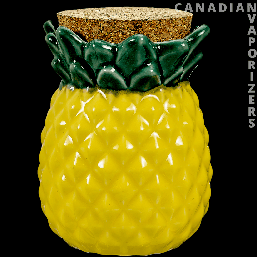 Ceramic Pineapple Jar - Canadian Vaporizers