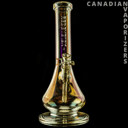 Champagne | Red Eye Tek 15&quot; Tall Metallic Terminator Finish Avatar Tube with XL Base - Canadian Vaporizers
