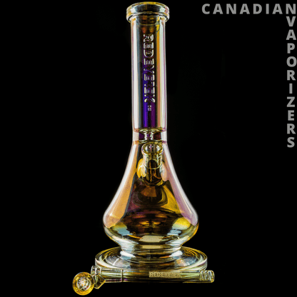 Champagne | Red Eye Tek 15&quot; Tall Metallic Terminator Finish Avatar Tube with XL Base - Canadian Vaporizers