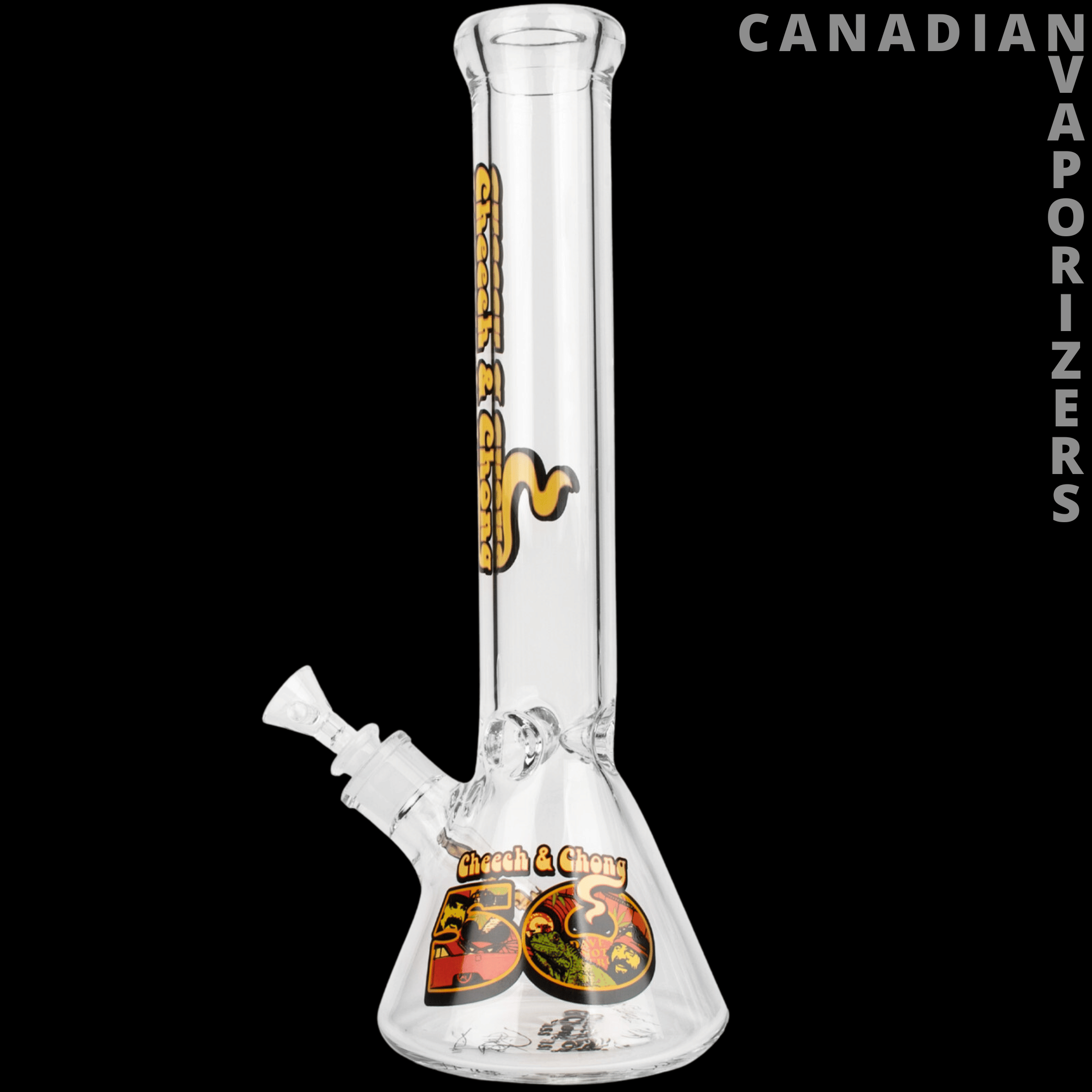 Cheech And Chong 15" 7mm Thick Commemorative 50th Anniversary Beaker Tube - Canadian Vaporizers