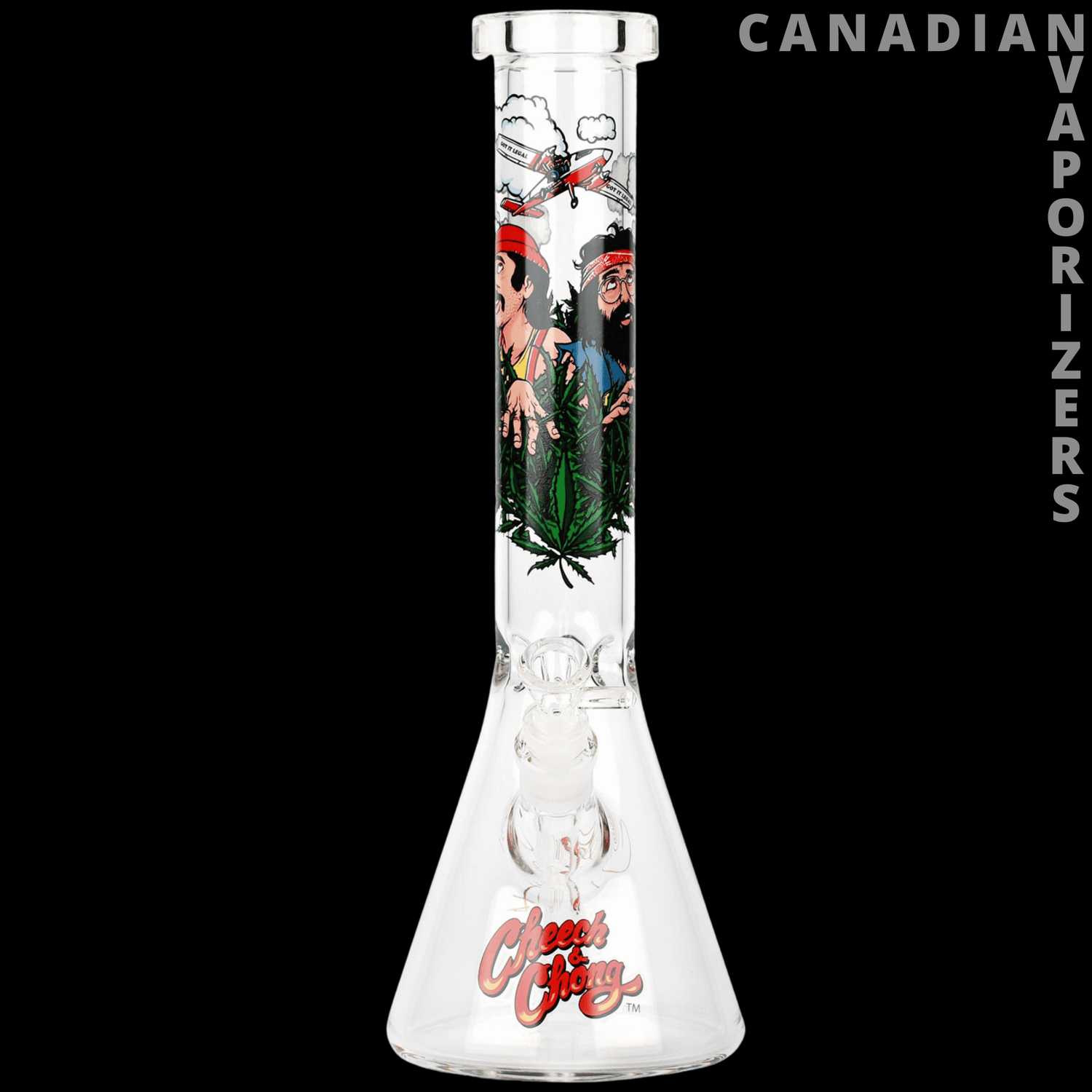 Cheech And Chong 15&quot; Fields of Green Beaker Tube - Canadian Vaporizers