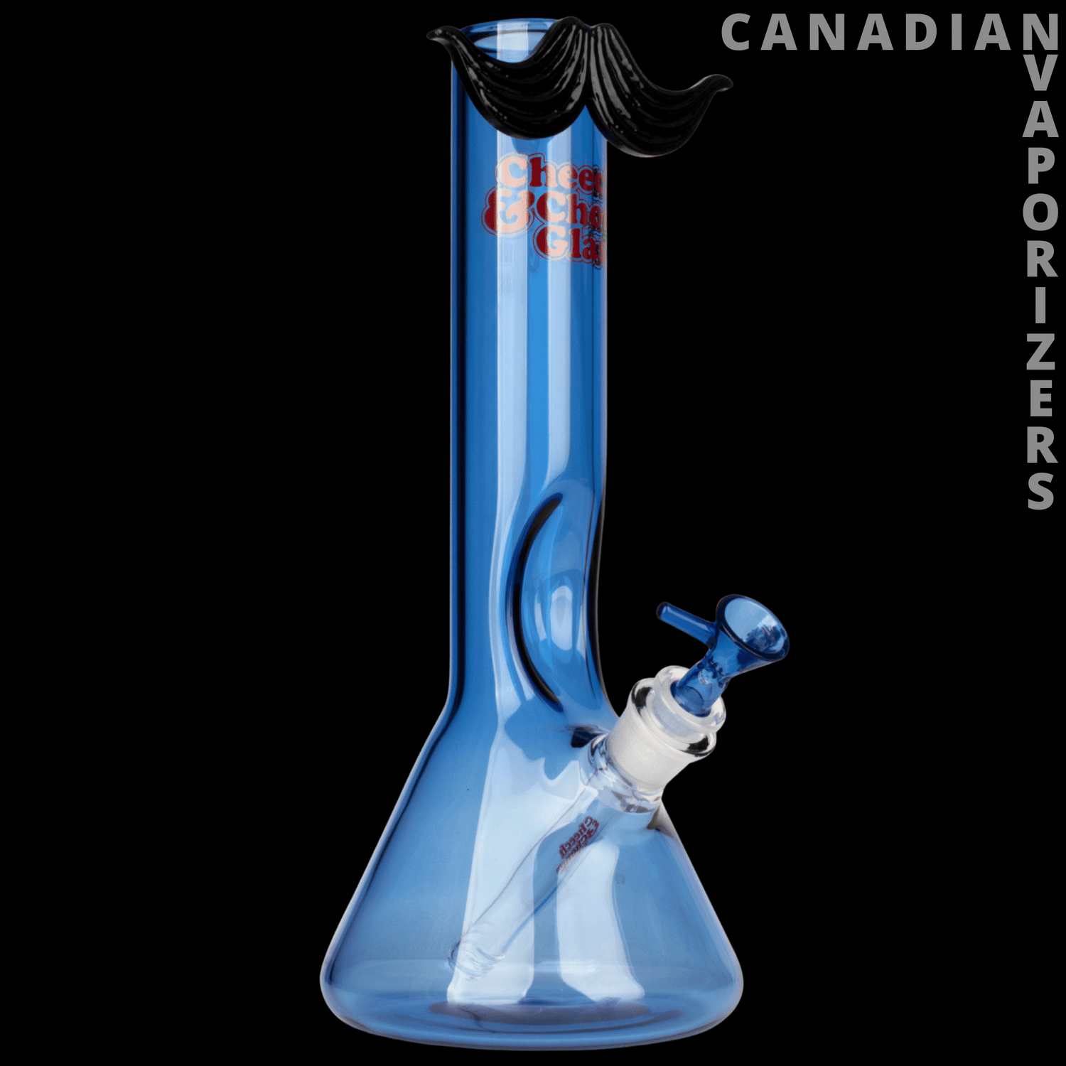 Cheech &amp; Chong 12" Moustache Ride Beaker Base Water Pipe - Canadian Vaporizers