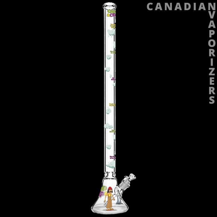 Cheech & Chong 48" 7mm Thick How High Are You Bell Base Water Pipe - Canadian Vaporizers