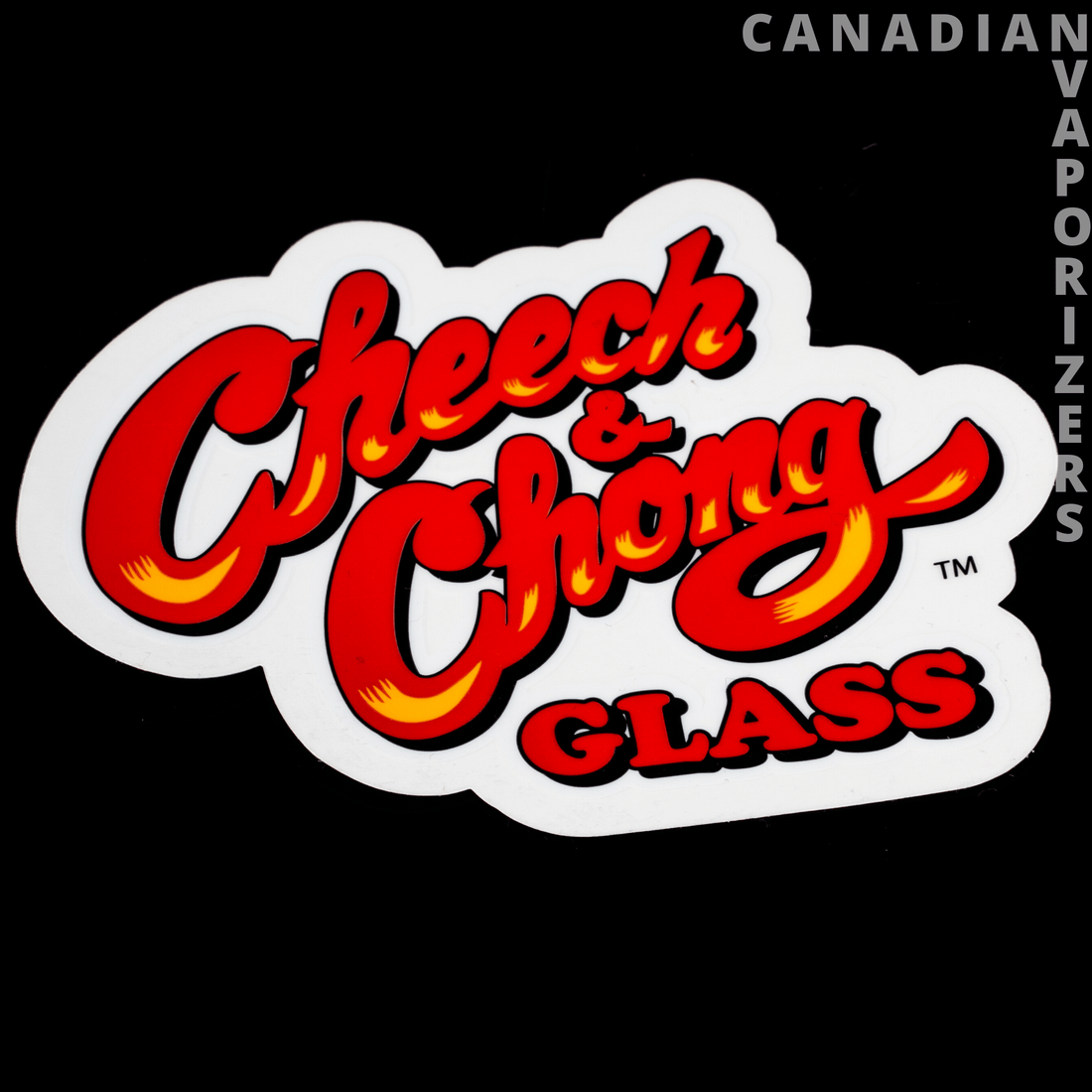 Cheech &amp; Chong Glass Sticker - Canadian Vaporizers
