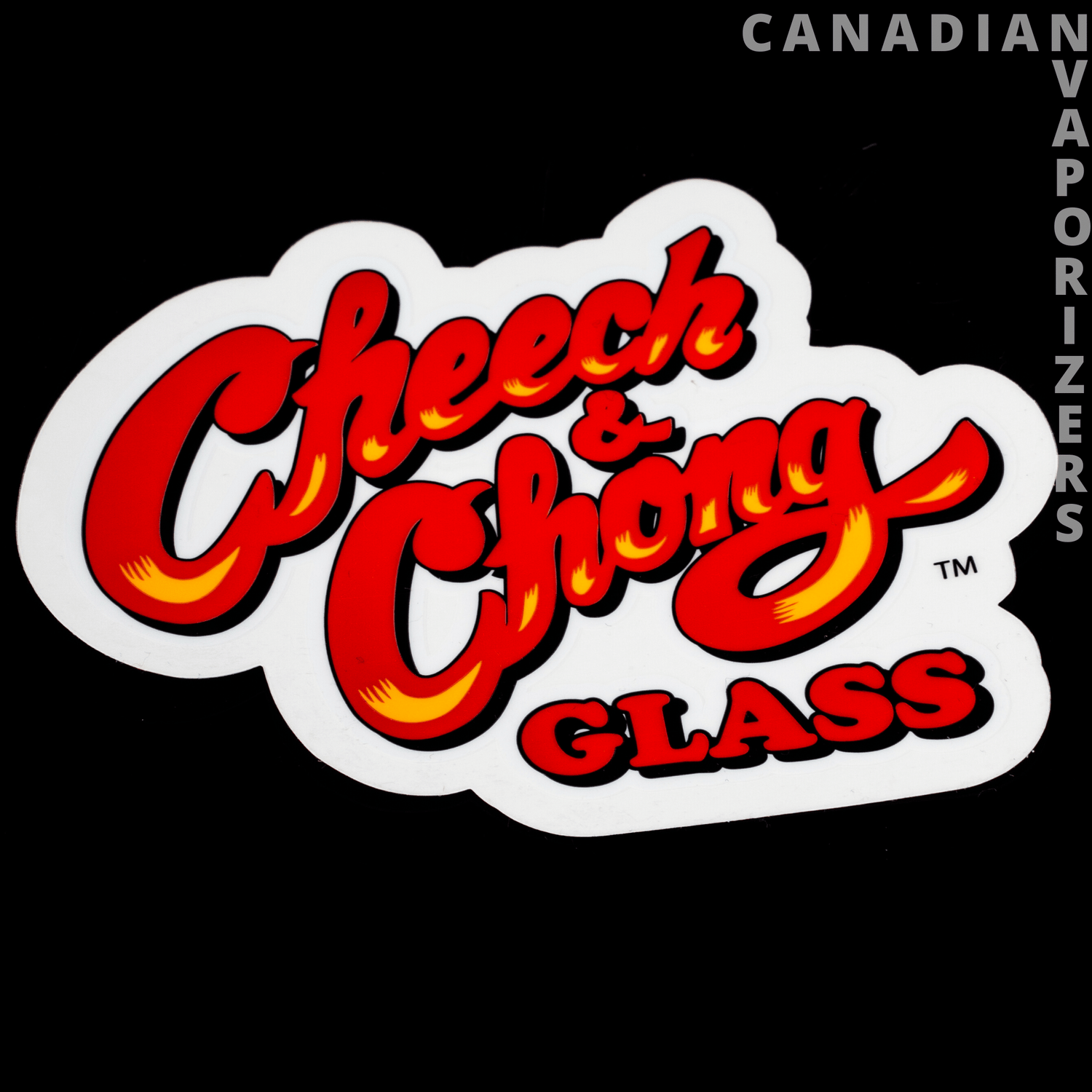 Cheech &amp; Chong Glass Sticker - Canadian Vaporizers