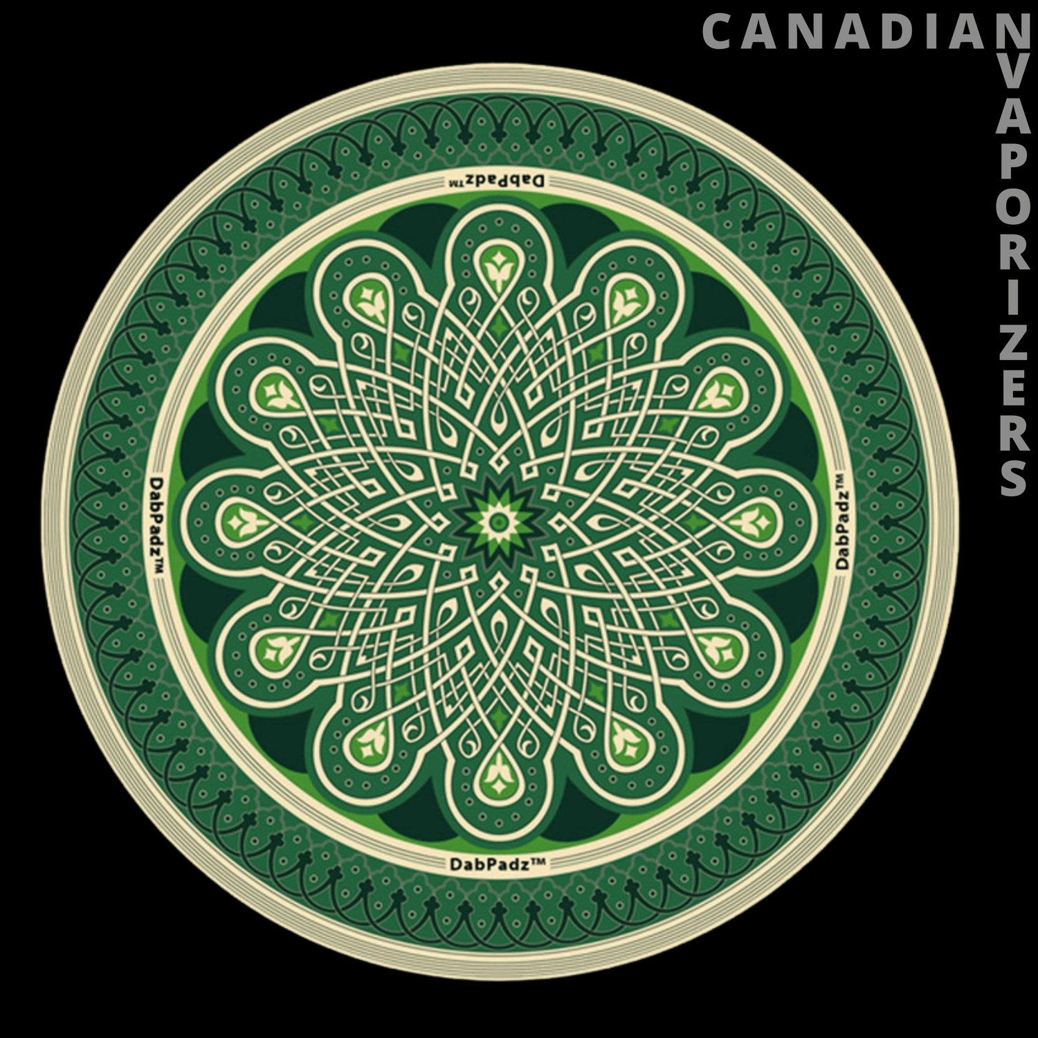 DABPADZ 5&quot; ROUND FABRIC TOP 1/4&quot; THICK - Canadian Vaporizers