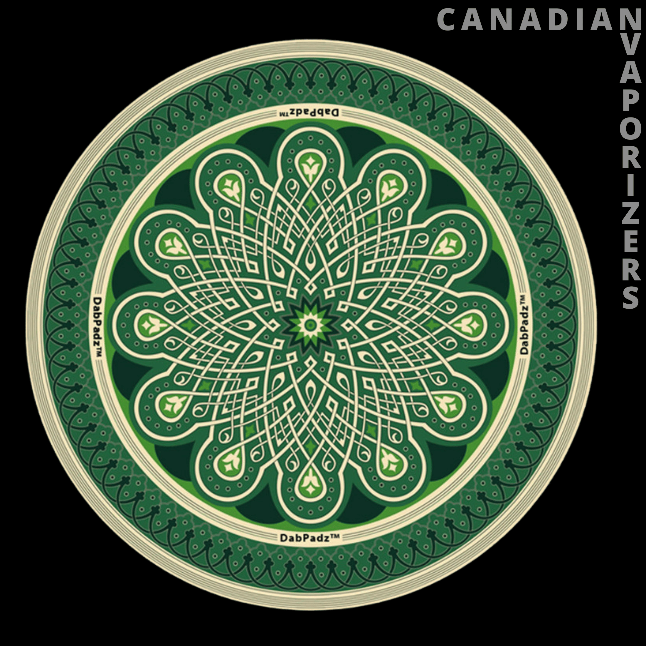 DABPADZ 5&quot; ROUND FABRIC TOP 1/4&quot; THICK - Canadian Vaporizers