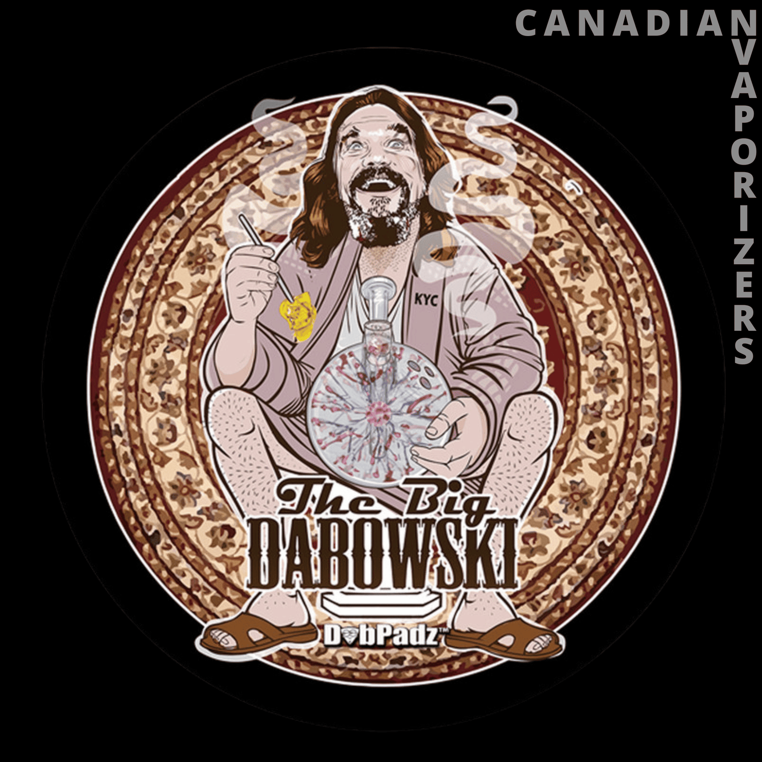 DABPADZ 5&quot; ROUND FABRIC TOP 1/4&quot; THICK - Canadian Vaporizers