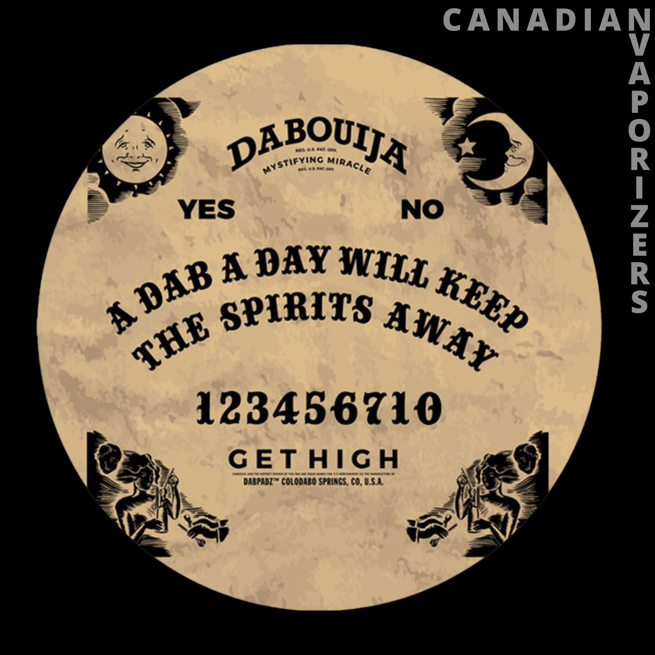 DABPADZ 5&quot; ROUND FABRIC TOP 1/4&quot; THICK - Canadian Vaporizers