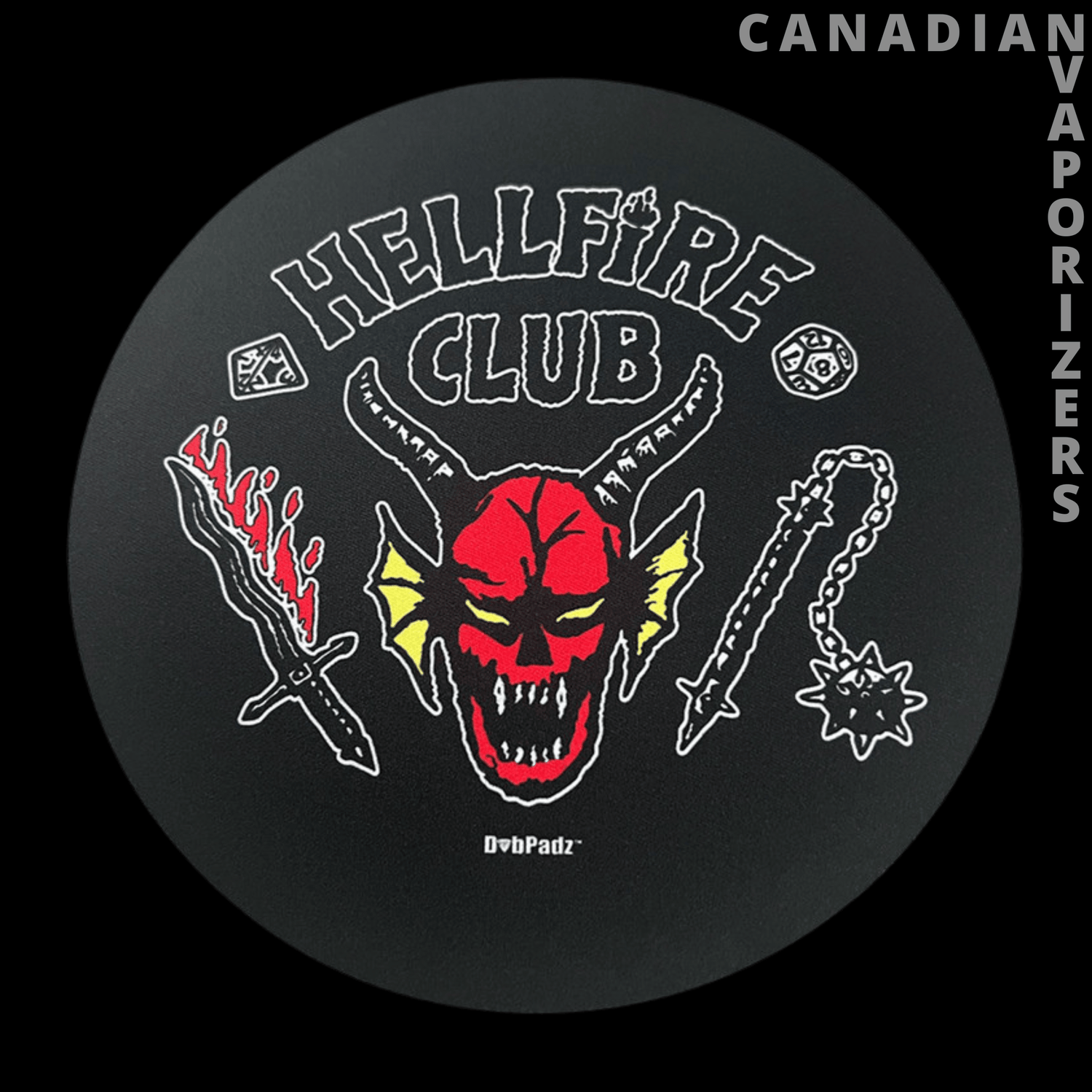 DABPADZ 5&quot; ROUND FABRIC TOP 1/4&quot; THICK - Canadian Vaporizers