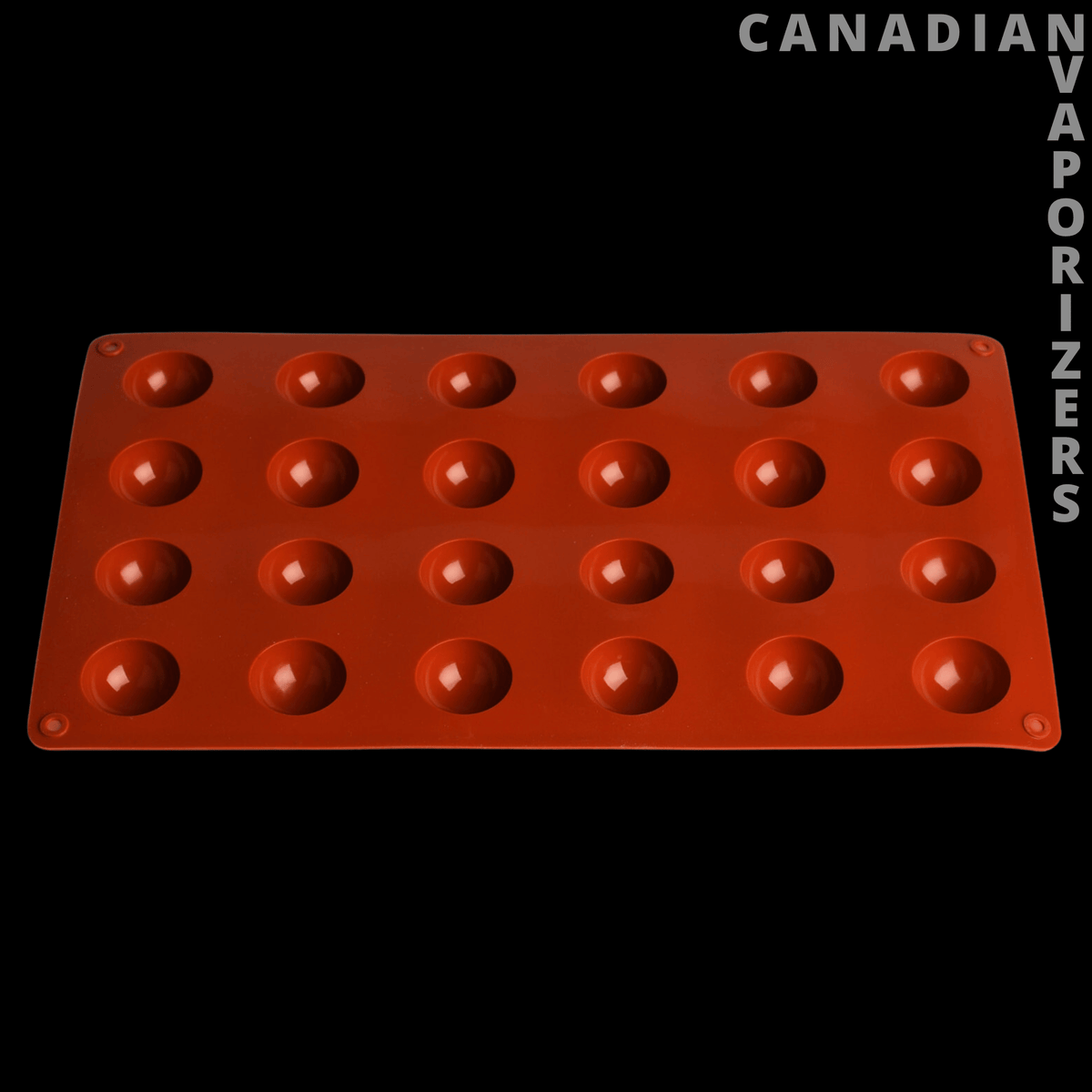 Enjoy Angel DIY Gummy Making Kit - Strawberry &amp; Peach - Red silicone gummy mold with 24 round cavities for making strawberry and peach gummies.